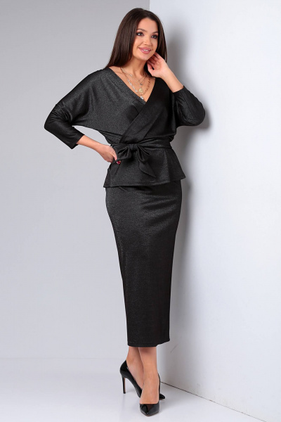 Блуза, юбка Таир-Гранд 5308 черный - фото 3