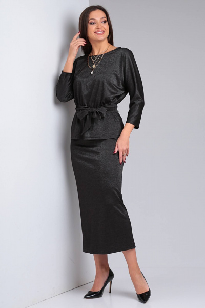 Блуза, юбка Таир-Гранд 5308 черный - фото 1