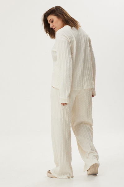 Брюки, лонгслив BegiModa 3051 топлёное_молоко - фото 7