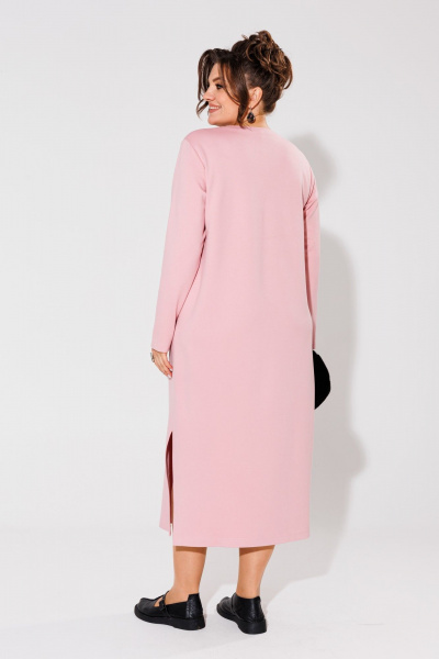 Платье Anelli 1427 розовый - фото 4