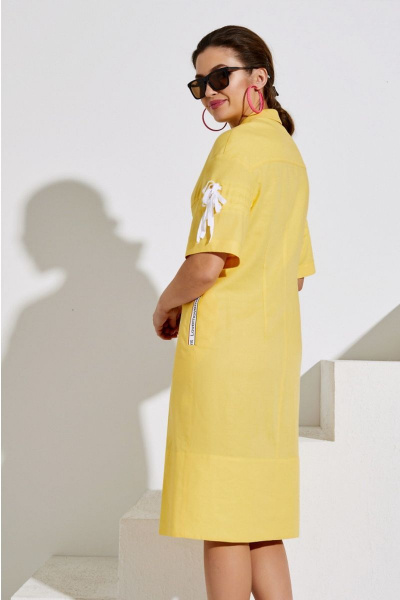 Платье Lissana 4013 желтый - фото 4