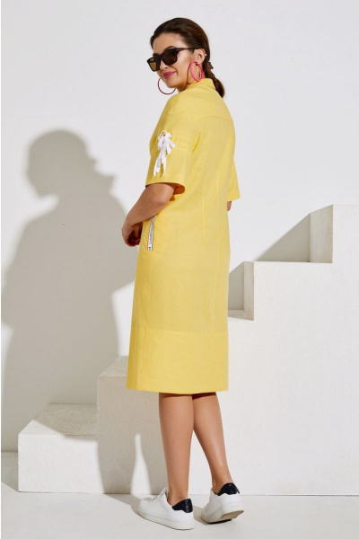 Платье Lissana 4013 желтый - фото 3