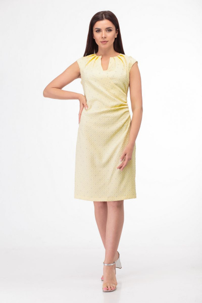 Платье Anelli 302 желтый - фото 2