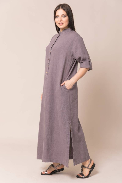 Платье Ружана 405-2 серый - фото 3