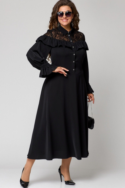 Платье EVA GRANT 7327 черный - фото 1