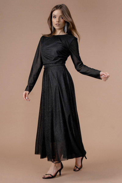 Платье JRSy 2372 черный/блеск - фото 1