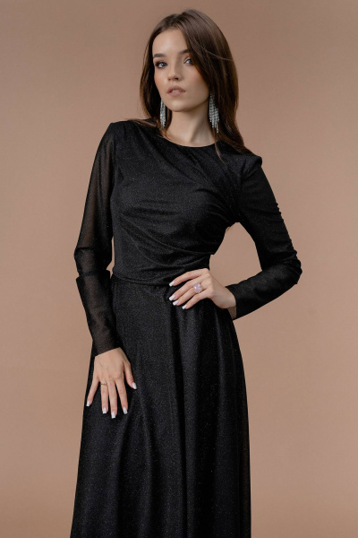 Платье JRSy 2372 черный/блеск - фото 2