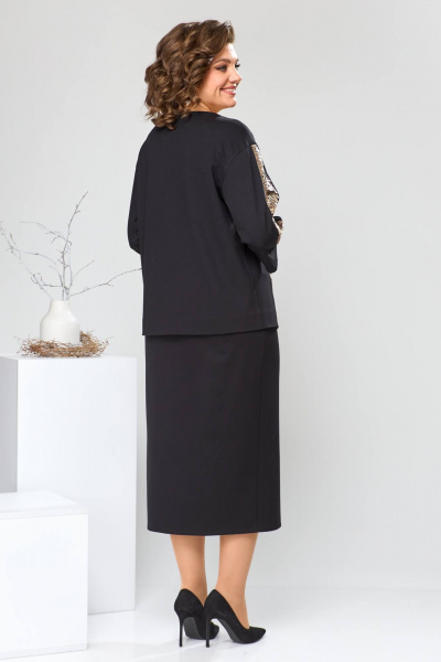 Блуза, юбка Romanovich Style 2-2613 черный - фото 8