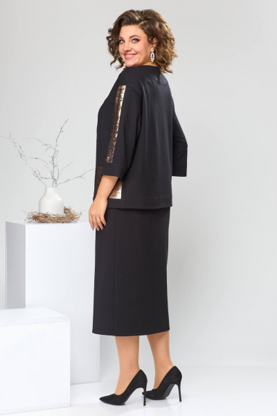 Блуза, юбка Romanovich Style 2-2613 черный - фото 7