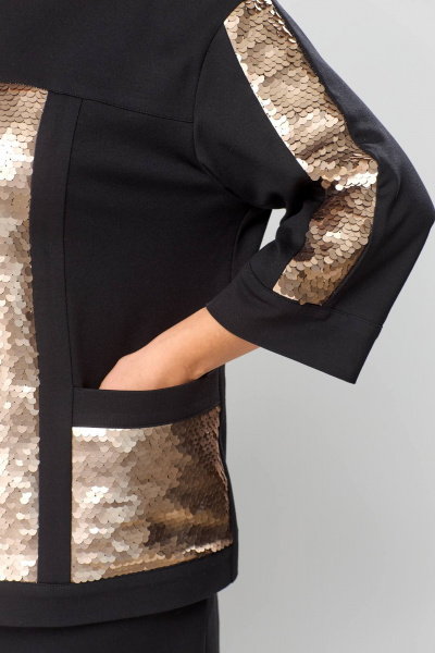 Блуза, юбка Romanovich Style 2-2613 черный - фото 6