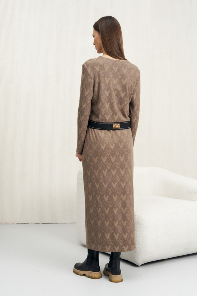 Джемпер, юбка Fantazia Mod 4702 коричневый - фото 6