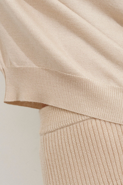 Джемпер, юбка Ketty АМ-132 светло-бежевый - фото 10