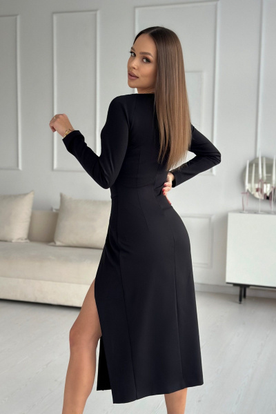 Платье Dilana VIP 2020 черный - фото 6