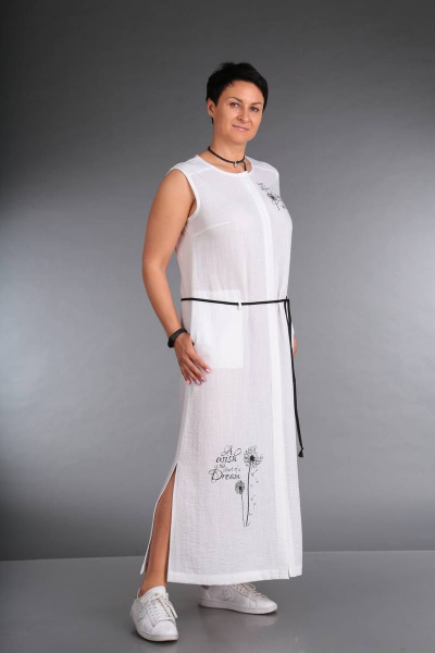 Платье ZigzagStyle 319 белый - фото 4