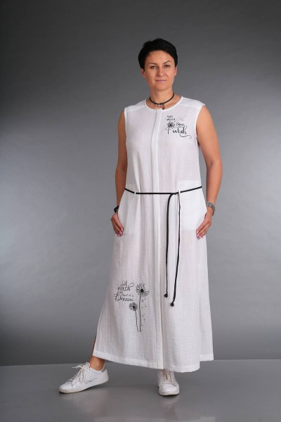 Платье ZigzagStyle 319 белый - фото 1