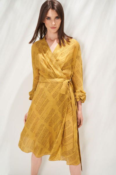 Платье KIARA Collection 7940 коричневый - фото 1