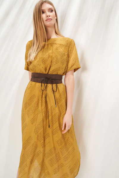 Платье KIARA Collection 7997 коричневый - фото 1