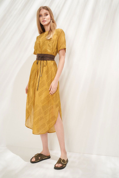 Платье KIARA Collection 7997 коричневый - фото 2