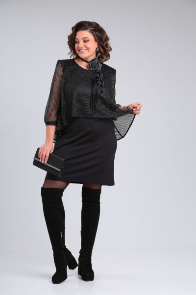 Платье Michel chic 2156 черный - фото 6