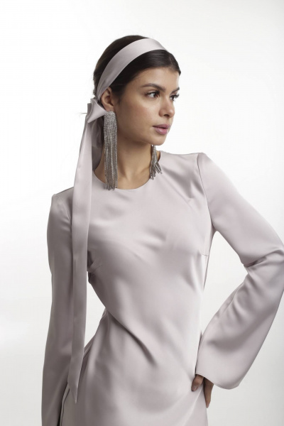 Платье Kiwi 5001 светло-серый - фото 4