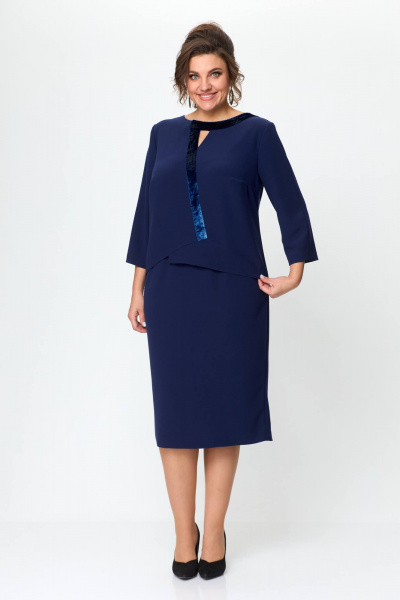 Платье Karina deLux M-1201 синий - фото 2