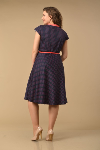 Платье Lady Style Classic 1101/2 т_синий-красный - фото 3