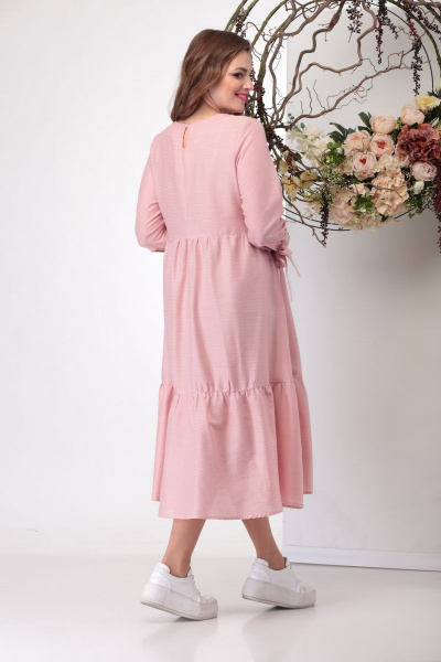 Платье Michel chic 992 розовый - фото 4