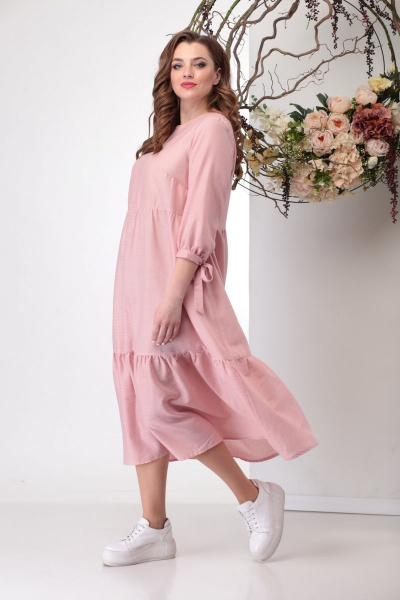 Платье Michel chic 992 розовый - фото 1