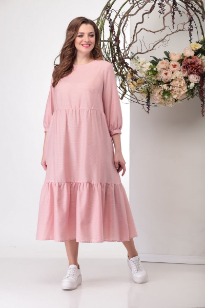 Платье Michel chic 992 розовый - фото 3