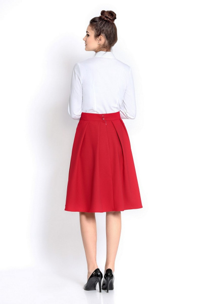 Блуза, юбка PiRS А306 белый+красный - фото 2