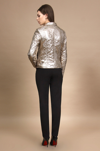 Брюки, куртка Alani Collection 679 золотой+черный - фото 3