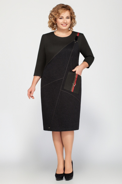 Платье Tellura-L 1387 черный - фото 1