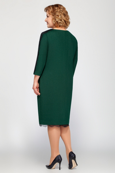 Платье Tellura-L 1366 темно-зеленый - фото 2