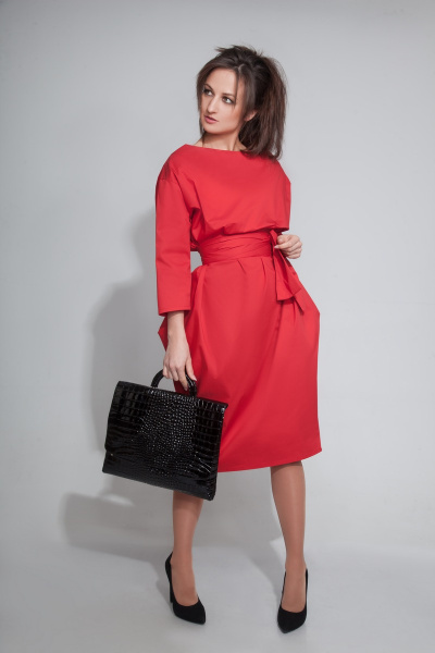 Платье ElPaiz 298 красный - фото 1