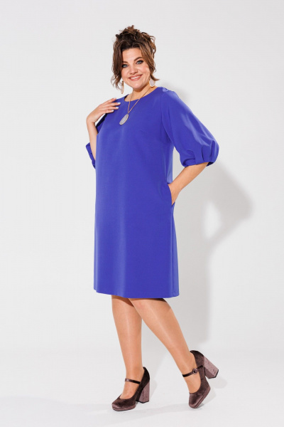Платье Anelli 1434.1 синий - фото 1