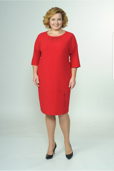 Платье GALEREJA 540 красный - фото 1