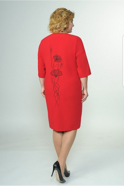 Платье GALEREJA 540 красный - фото 2