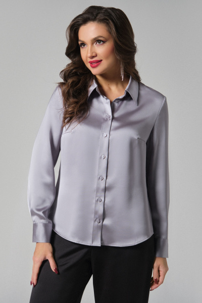 Блуза Панда 157643w светло-серый - фото 3
