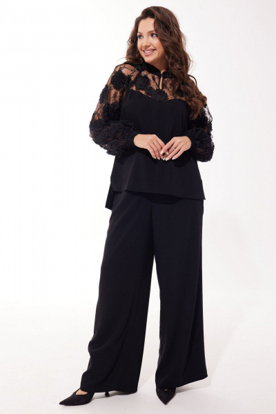 Блуза, брюки Mislana С1030 черный - фото 1