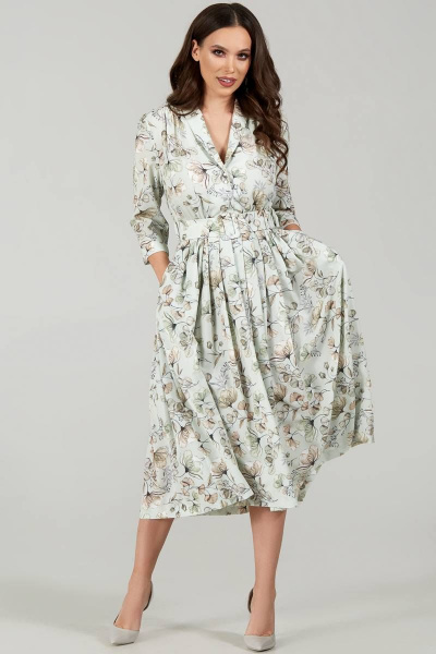 Платье, пояс Teffi Style L-1425 мятный - фото 1
