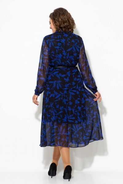 Платье Koketka i K 1070 синий+черный - фото 7