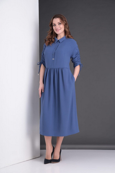 Платье ZigzagStyle 525 голубой - фото 1