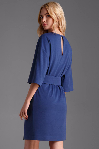 Платье LaVeLa L1548 синий. - фото 2