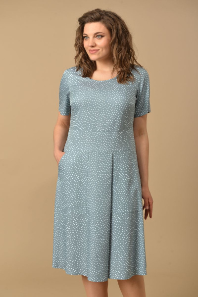 Платье Lady Style Classic 2073 голубой - фото 2