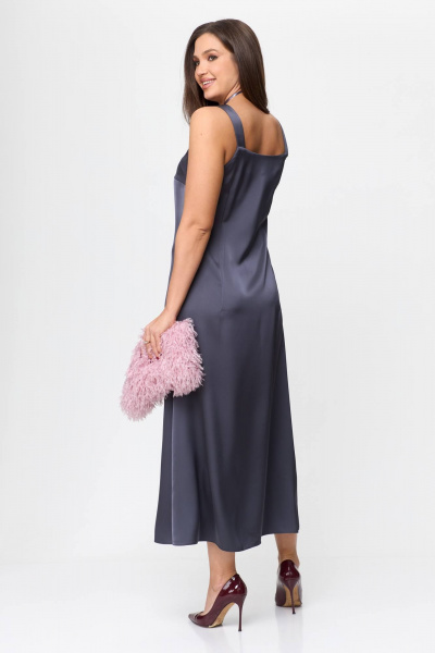 Джемпер, платье Karina deLux M-1194 графит/розовый - фото 7