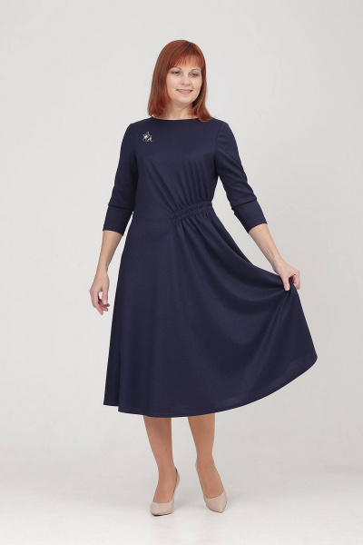 Платье Соджи 600 темно-синий - фото 3