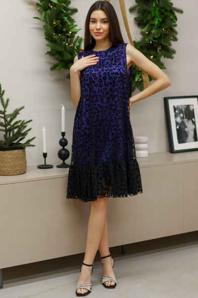 Платье Ivera 1136 фиолетовый - фото 7
