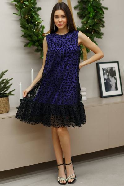 Платье Ivera 1136 фиолетовый - фото 1
