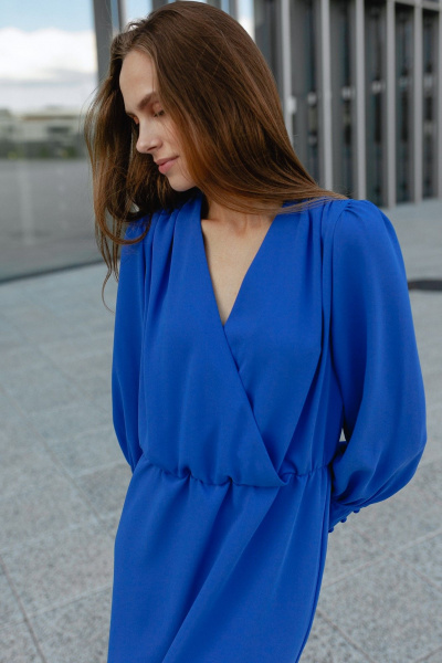 Платье Krasa М316-23 синий - фото 4