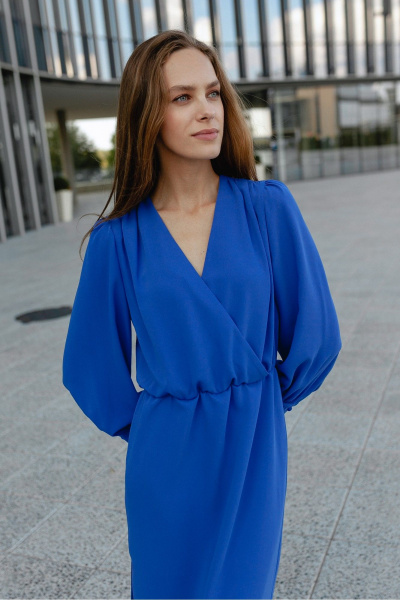 Платье Krasa М316-23 синий - фото 3